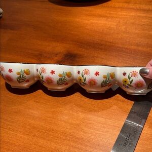 12 inch ceramic dish in 4 sections Great for taco bar or sundae bar